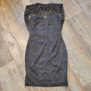 Hello Miss Lace Cut Out Olive Green Dress Size Small
